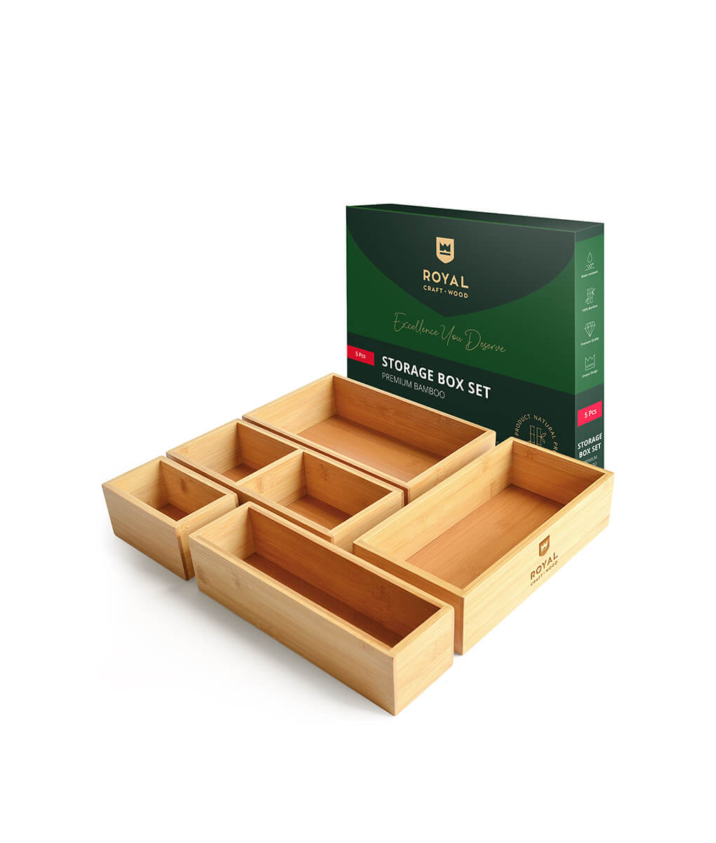 Luxury Spice Drawer Organizer for Kitchen - Bamboo Spice Rack Organizer  (17x13.5)