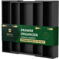 Utensil Drawer Organizer, Black (5 Slots)