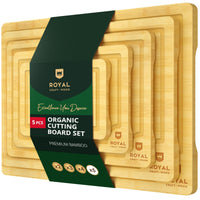 Cutting Board Set of 5, Bamboo