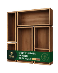 Storage Box Set of 5, Brown