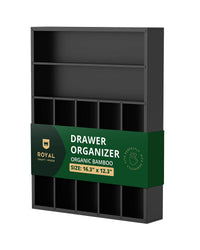 Basic Silverware Drawer Organizer, Black