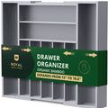 Silverware Drawer Organizer, Gray (9 Slots)