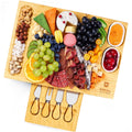 Cheese Board Set with Knives, 16.5“ x 11”