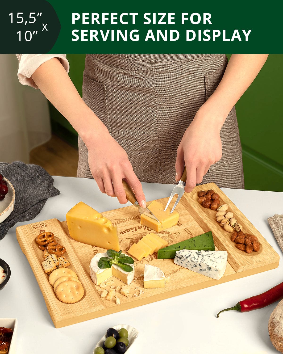 Royal Craft Wood Cheese Board - Thumbnail 3