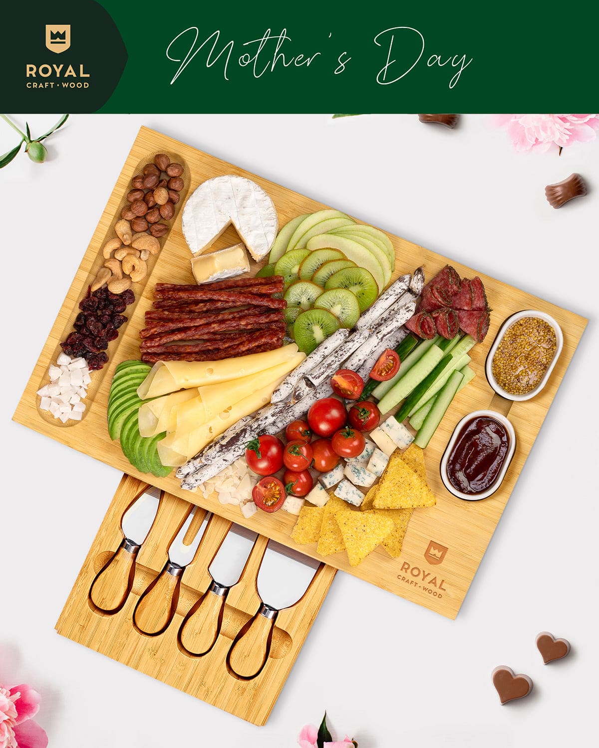 Cheese Board Set with Knives
