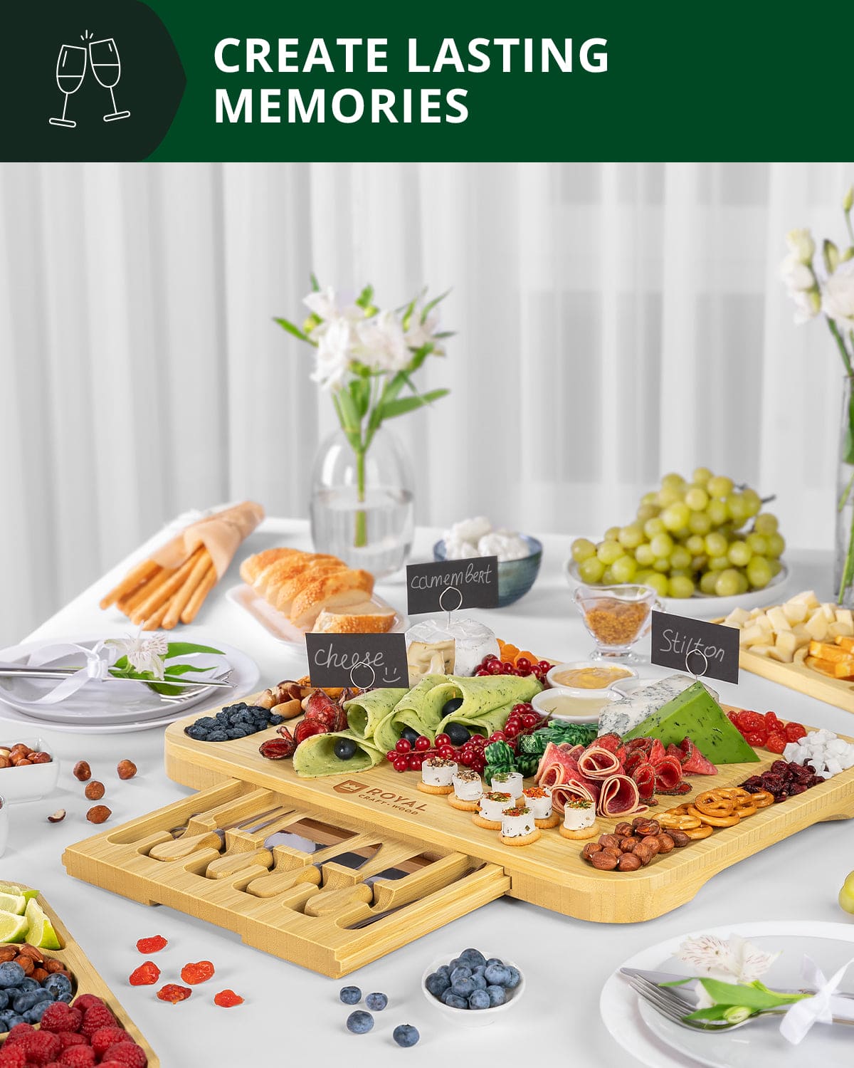Royal Craft Wood Cheese Board - Thumbnail 5