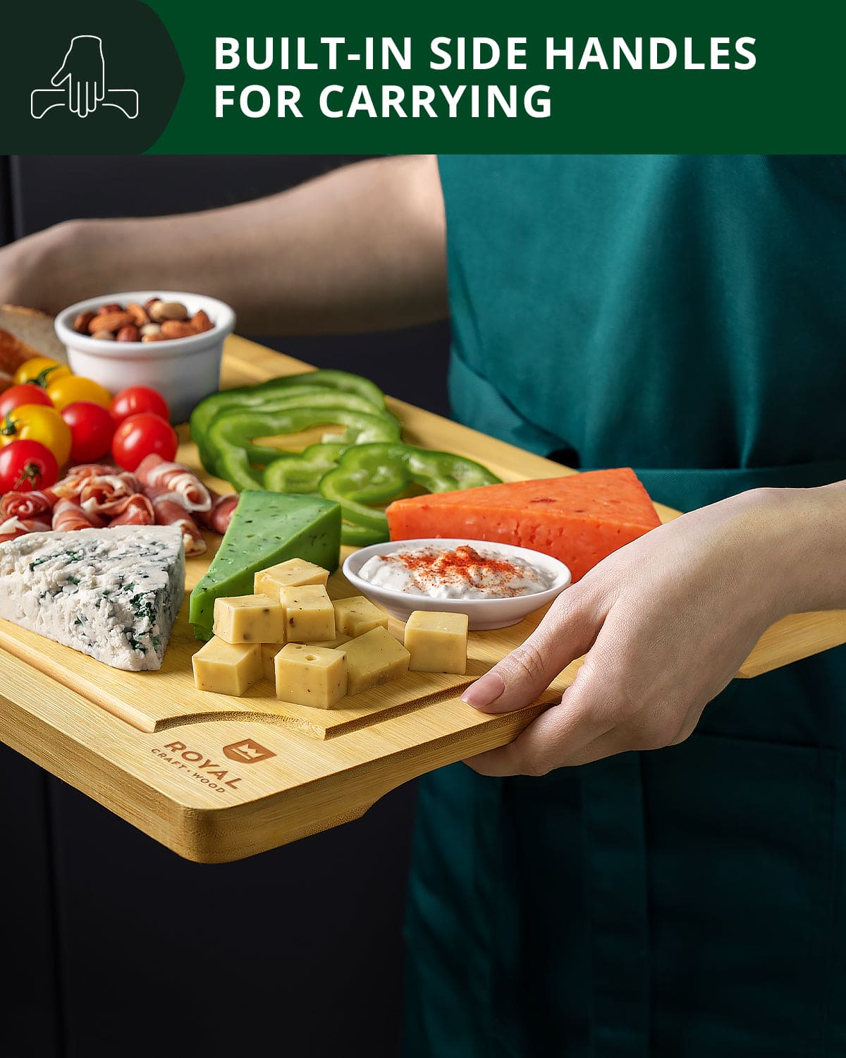 ROYAL CRAFT WOOD Wooden Cutting Boards Set