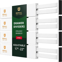 Drawer Dividers 22”, White