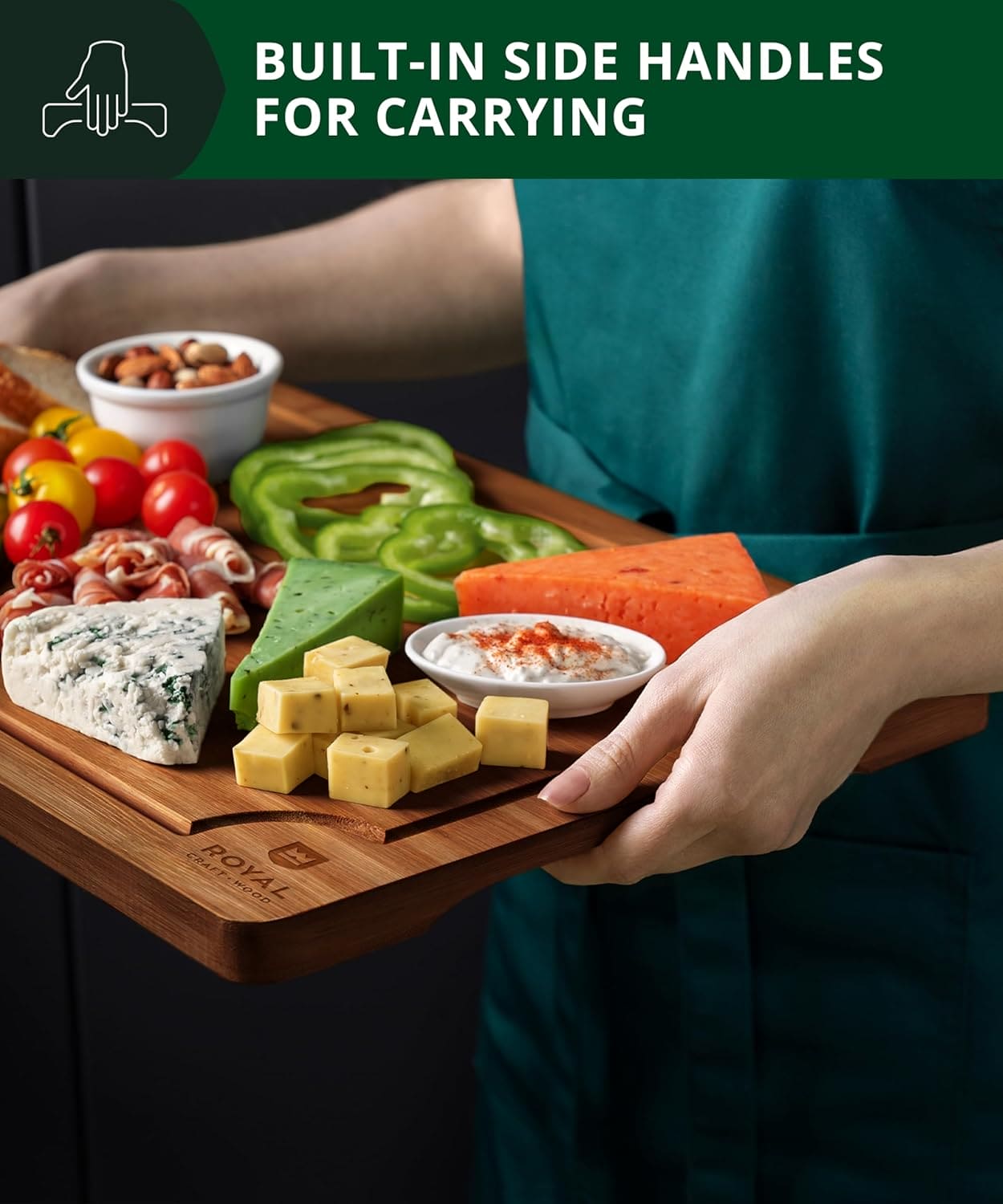 Royal Craft Wood Cutting Board - Thumbnail 4