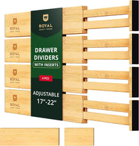 Drawer Dividers 22” with inserts, Natural