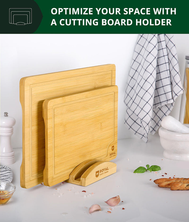 Cutting Board Organizer for 3 Boards