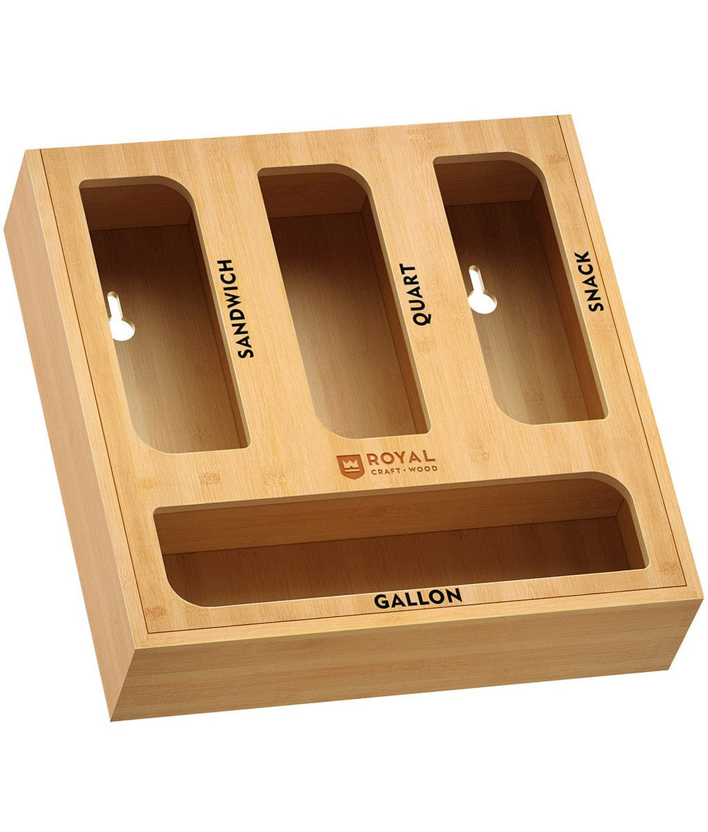 Ziploc Bag Organizer for Drawer Royal Craft Wood