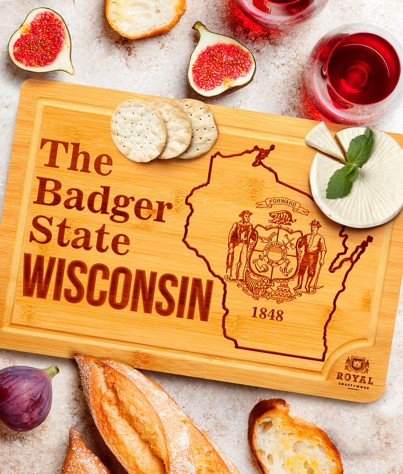 Wisconsin Cutting Board, 15x10