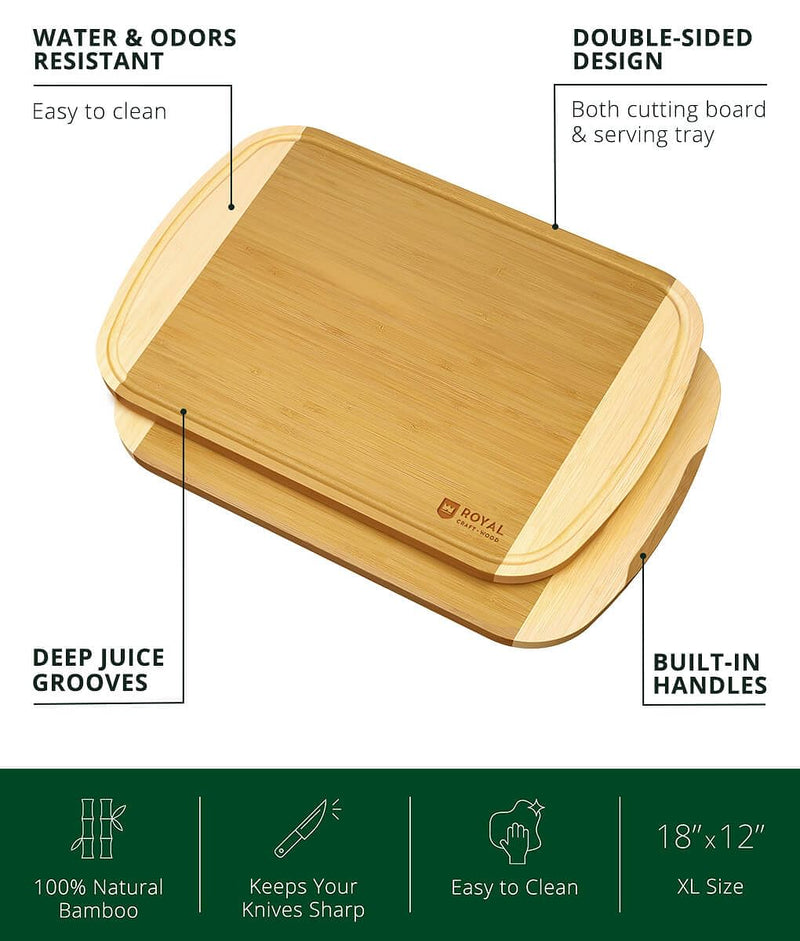 Royal Craft Wood Luxury Wood Cutting Board For Kitchen - Chopping