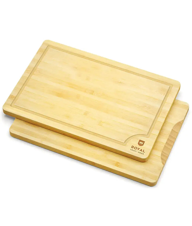 ROYAL CRAFT WOOD Extra Large Wooden Cutting Boards for Kitchen Meal Prep &  Serving - Bamboo Wood Cutting Board - Charcuterie & Chopping Butcher Block