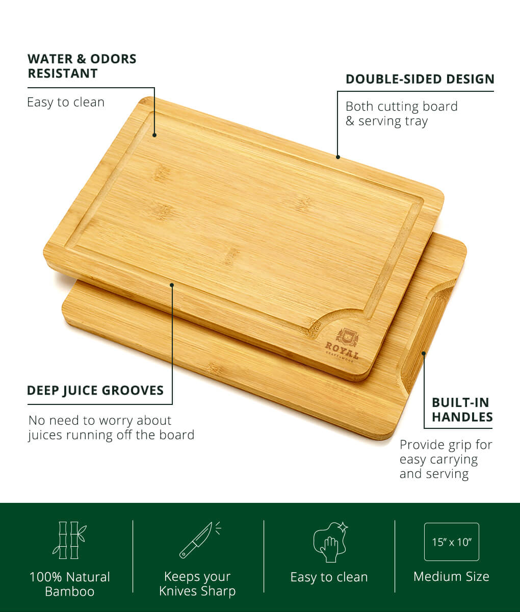 Bamboo Fruit Cutting Board, 10x15