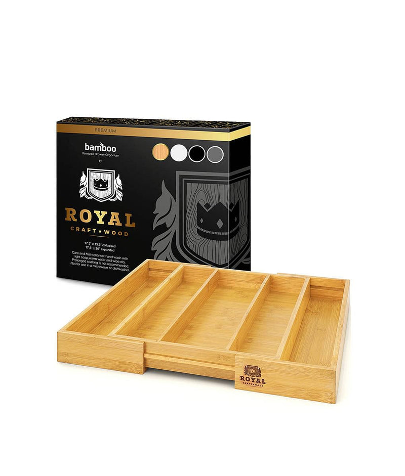 Royal Craft Wood Expandable Utensil Organizer