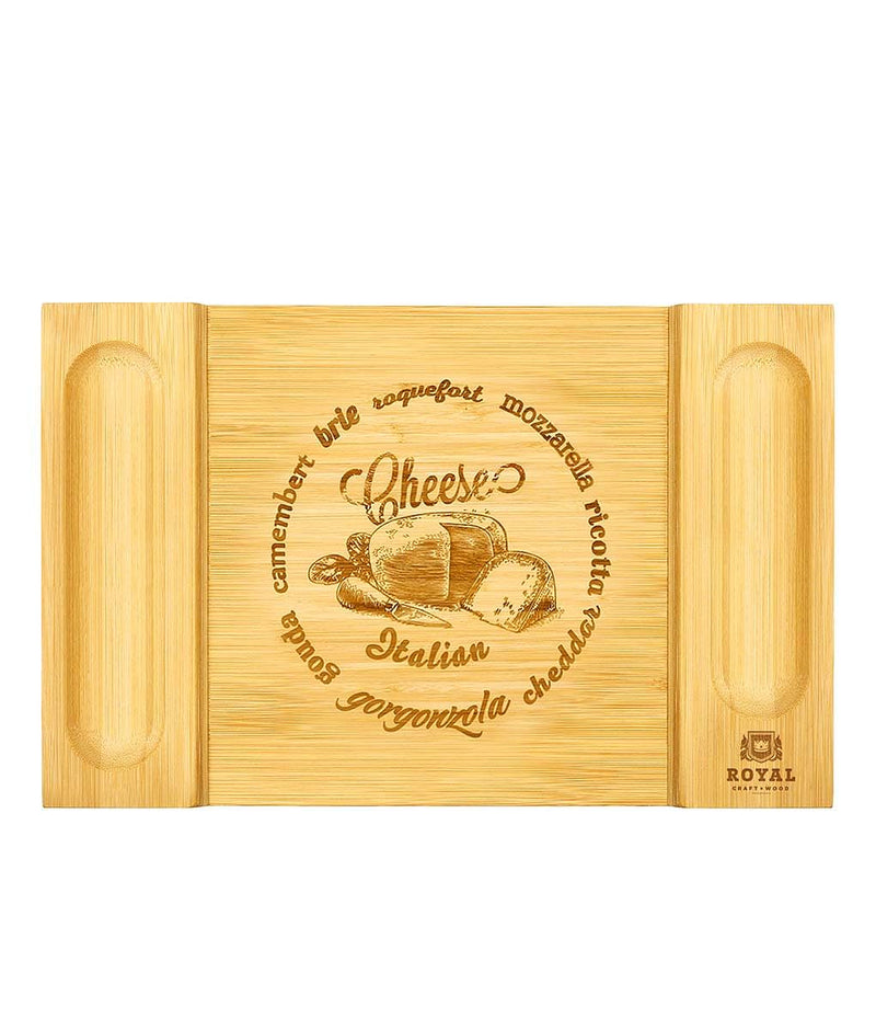 Royal Craft Wood Cutting Board With Compartments