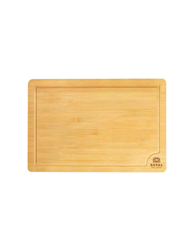Bamboo Counter Edge Chopping Board Kitchen Secure Wooden Cutting